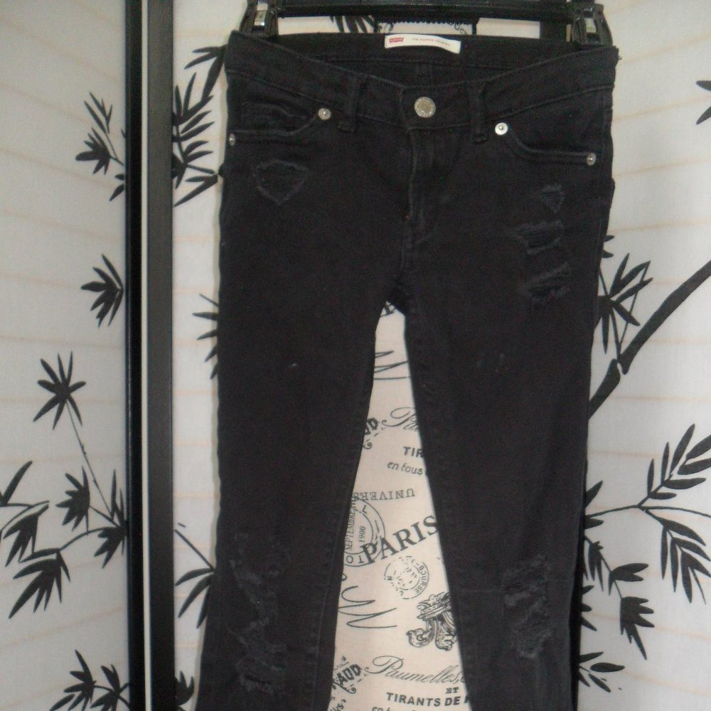 Levi's 710 black skinny jeans